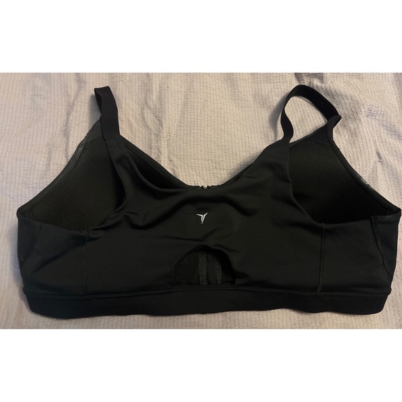 Old Navy Active GoDry Black Zip Front‎ High Impact Sports Bra, 38C - Picture 3 of 4
